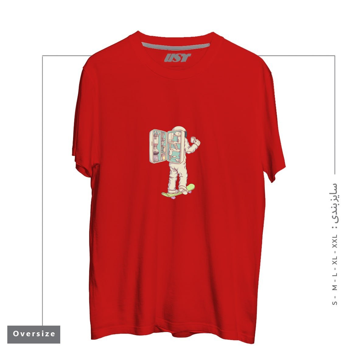 تیشرت اورسایز طرح BACKPACK OF ASTRONAUT