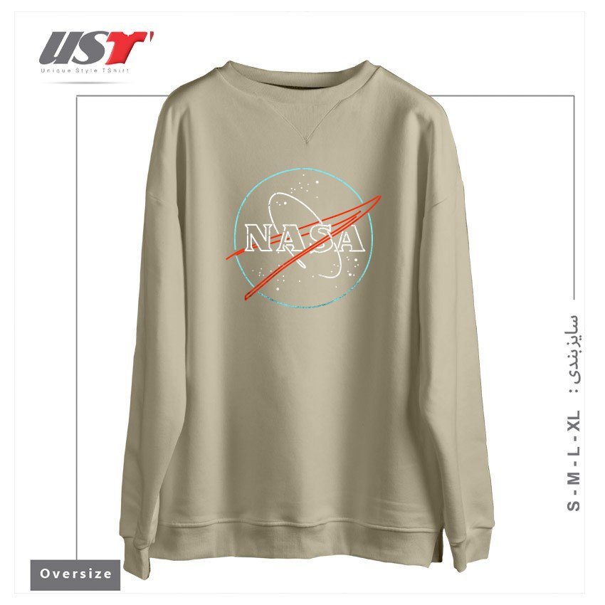 سوییشرت اورسایز طرح BEYOND EARTH