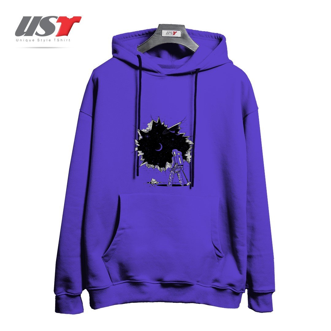 طرح BREAK ON THROUGH (TO THE OTHER SIDE) هودی اورسایزرنگ بنفش