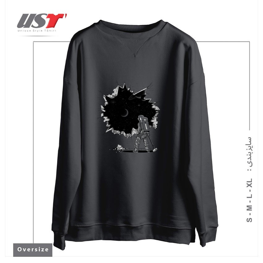 سوییشرت اورسایز طرح BREAK ON THROUGH (TO THE OTHER SIDE)