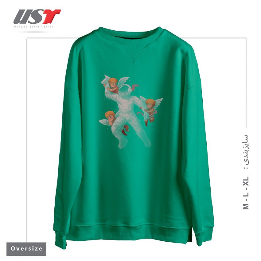 سوییشرت اورسایز طرح CHERUBS ASTRONAUT