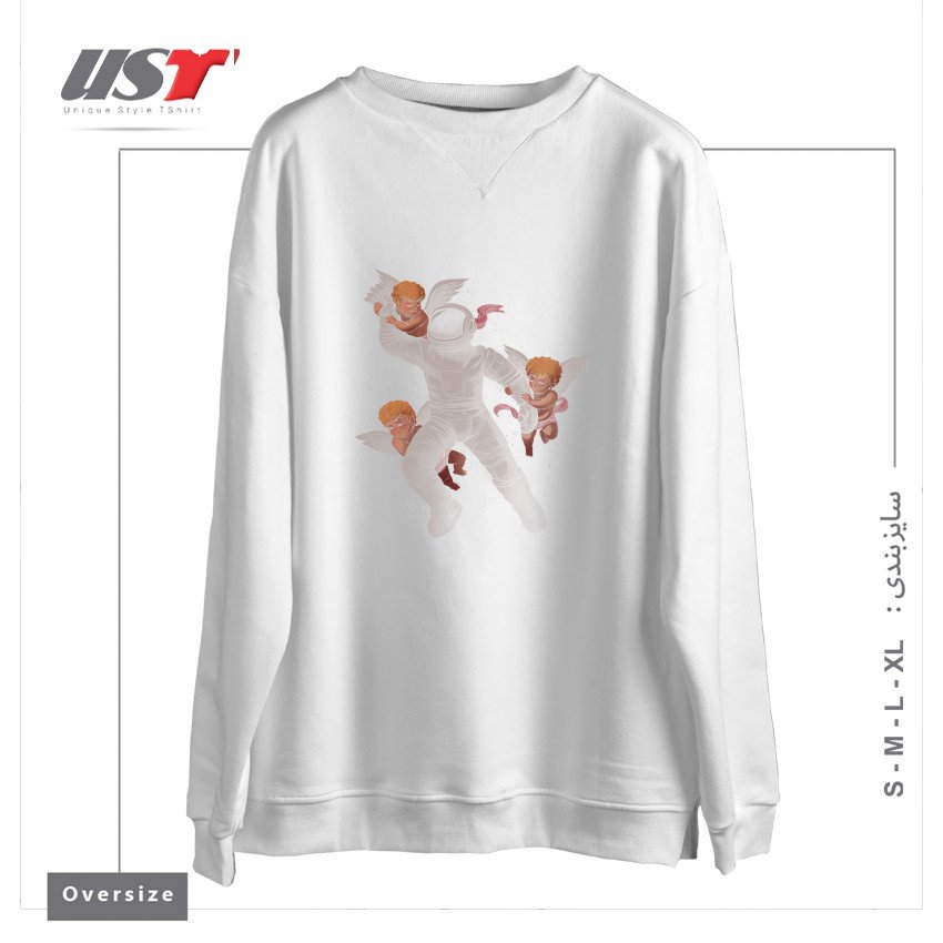 سوییشرت اورسایز طرح CHERUBS ASTRONAUT