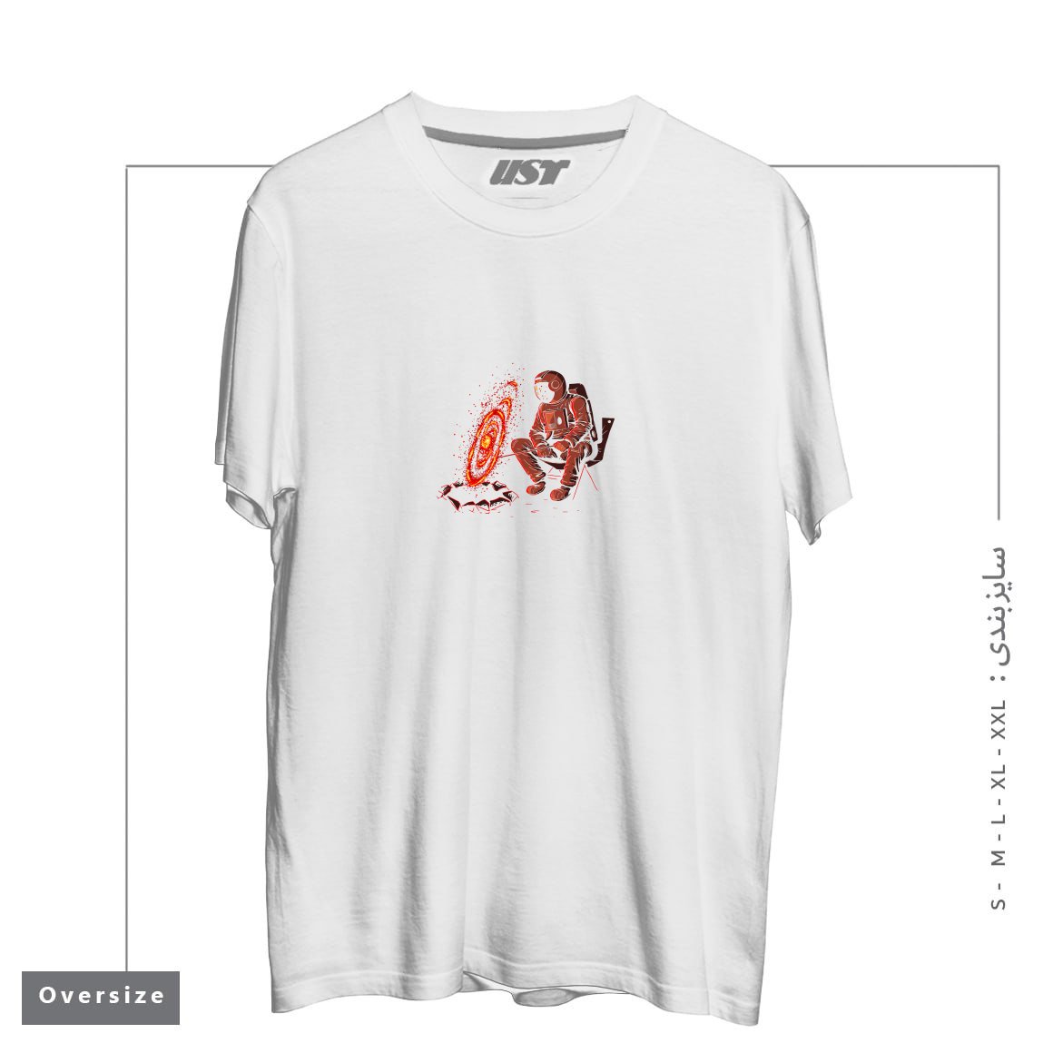 تیشرت اورسایز طرح COSMIC CAMPING