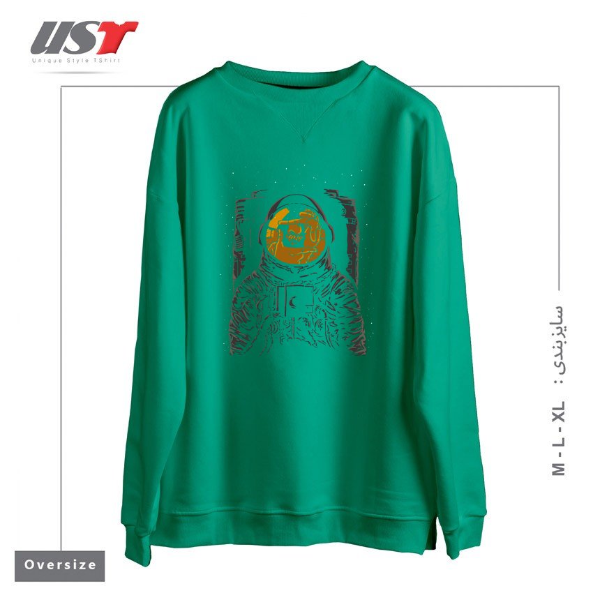 سوییشرت اورسایز طرح DARK SIDE OF THE MOON