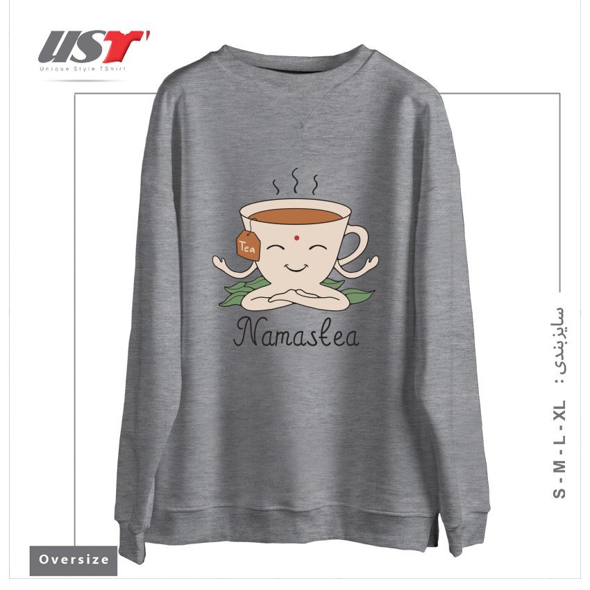 سوییشرت اورسایز طرح NAMASTEA