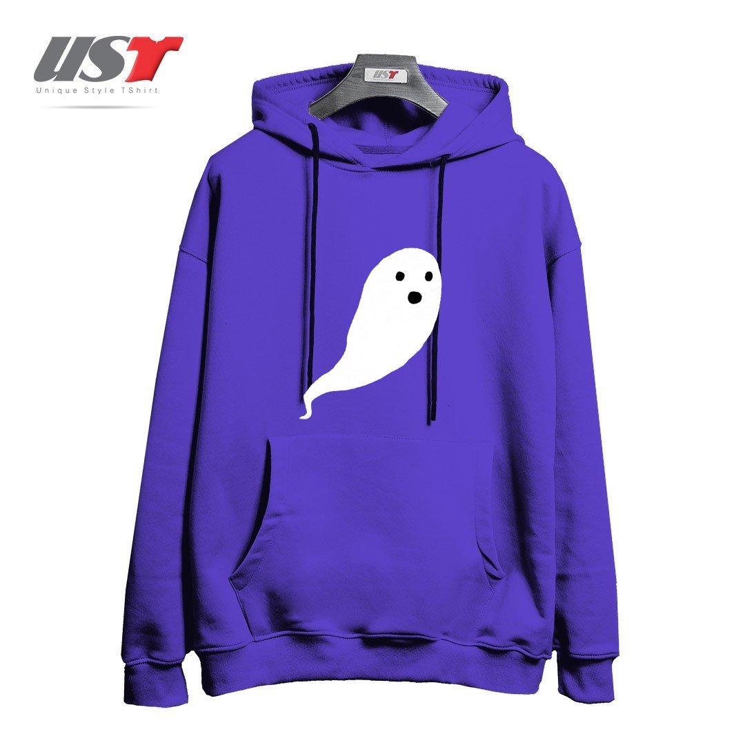 طرح GHOST PATTERN هودی اورسایزرنگ بنفش