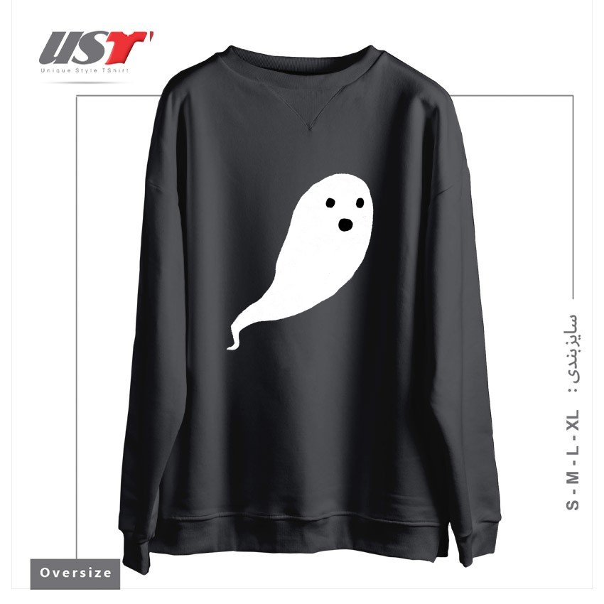 سوییشرت اورسایز طرح GHOST PATTERN