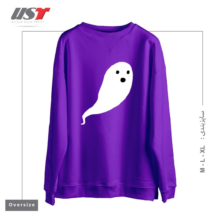 سوییشرت اورسایز طرح GHOST PATTERN