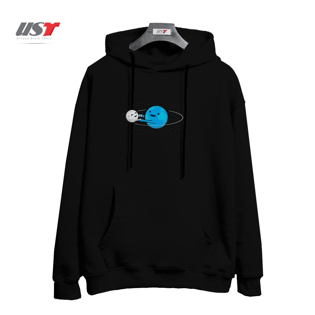 طرح I LOVE BEING AROUND YOU (NOW ON BLACK TOO!) هودی اورسایزرنگ مشکی