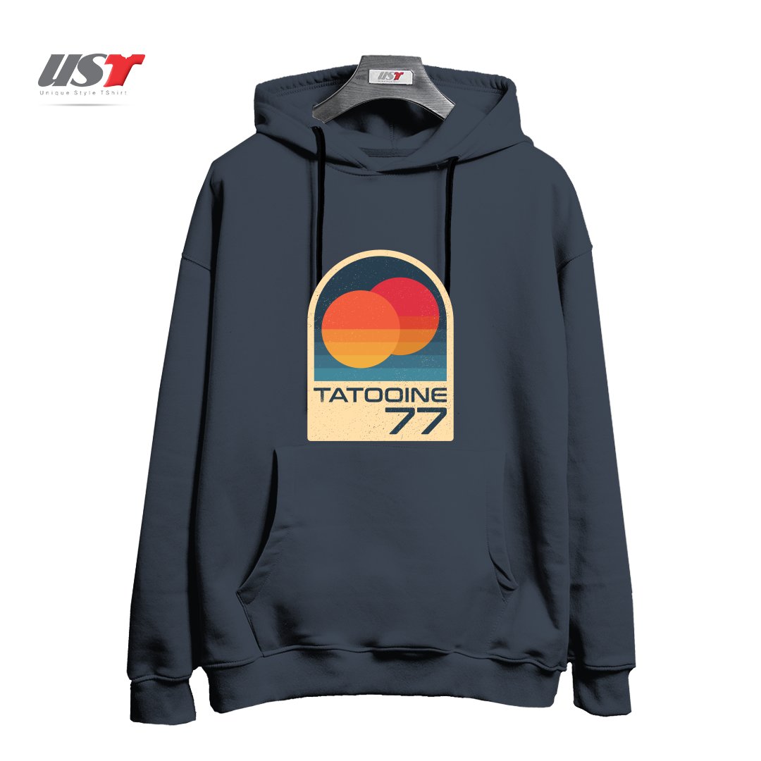 طرح ICONIC PLANET WITH DOUBLE SUN هودی اورسایزرنگ دودی