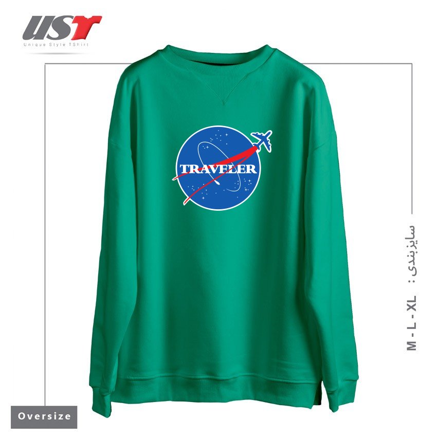 سوییشرت اورسایز طرح INTERSTELLAR TRAVELER