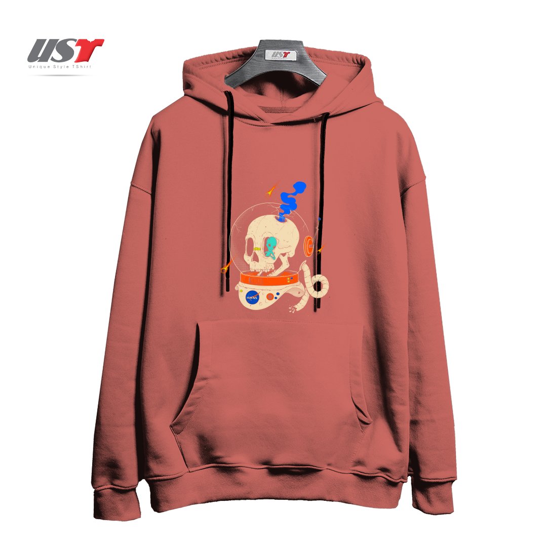 طرح VOYAGER هودی اورسایزرنگ آجری