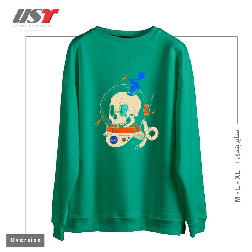 سوییشرت اورسایز طرح VOYAGER