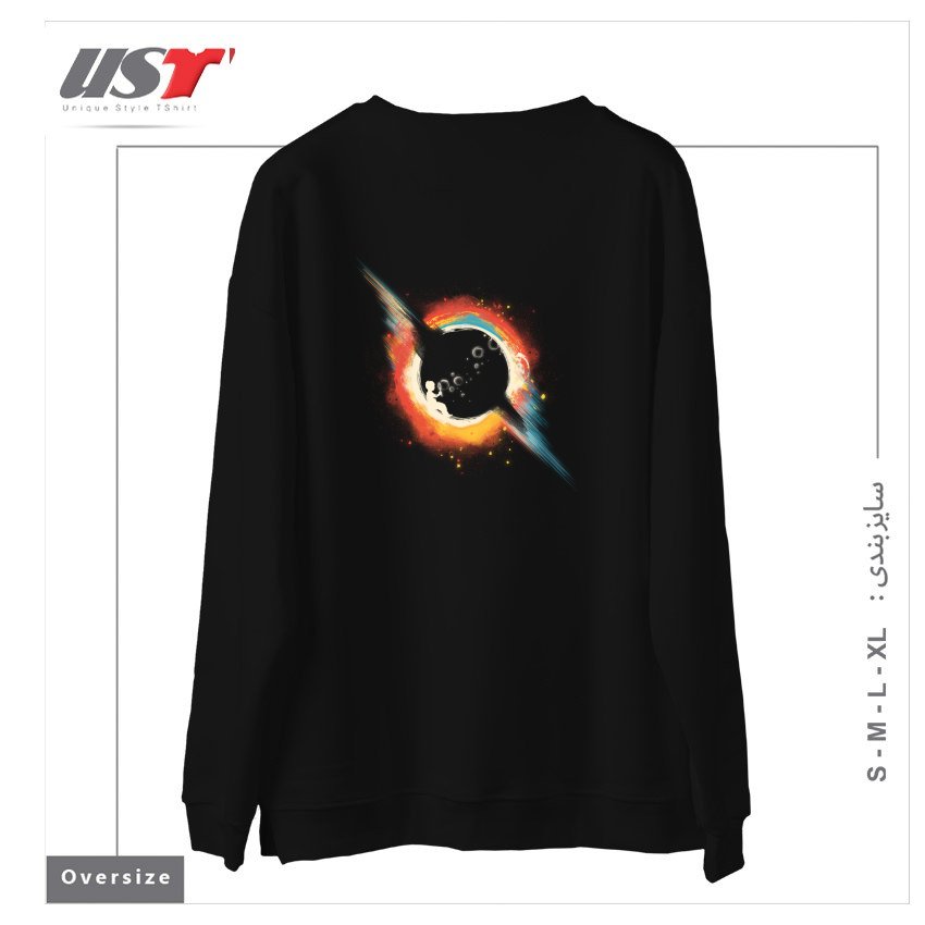 طرح VOID - BUDI SATRIA KWAN سوییشرت اورسایزرنگ مشکی