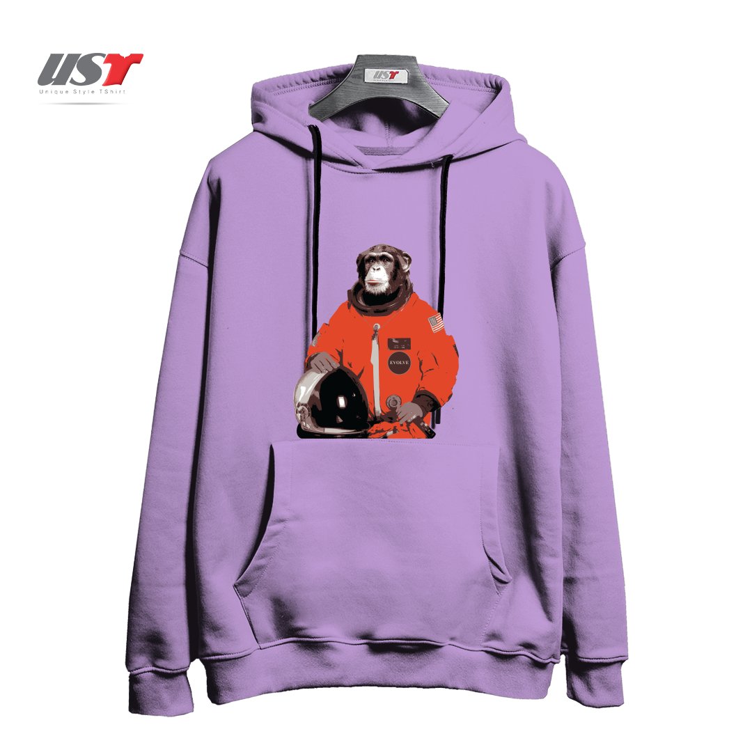 طرح SPACE MONKEY هودی اورسایزرنگ یاسی