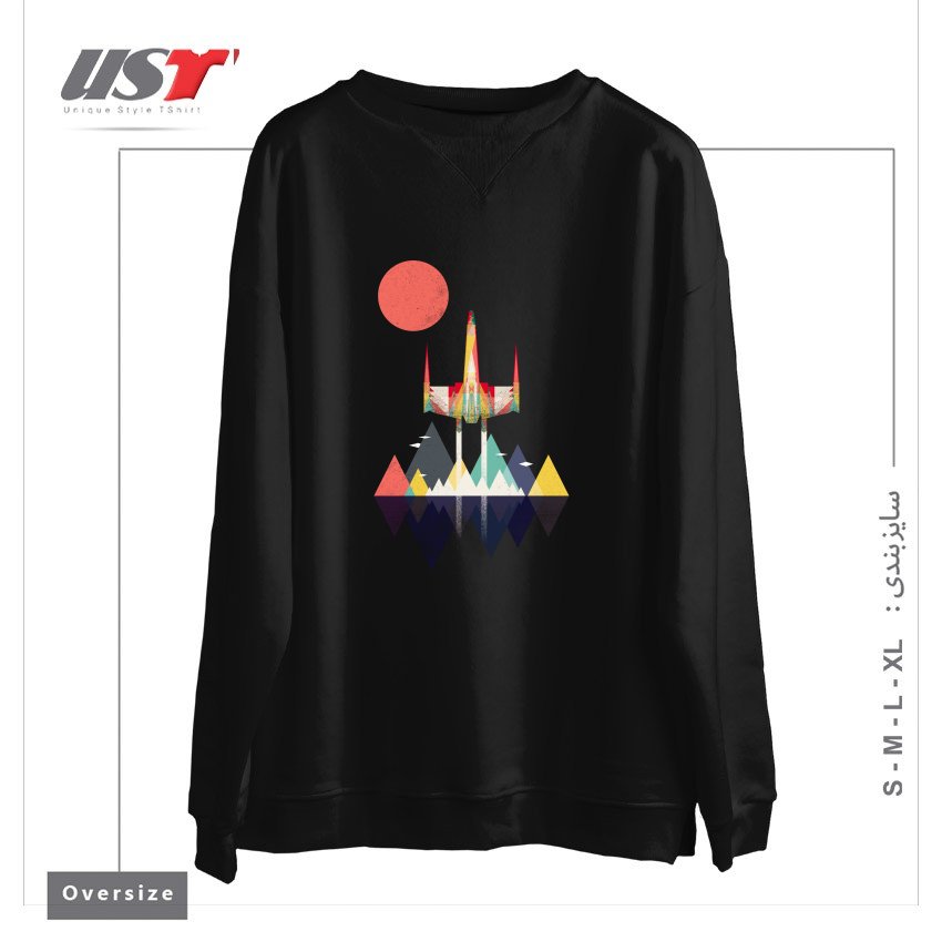 سوییشرت اورسایز طرح NO TURNING BACK