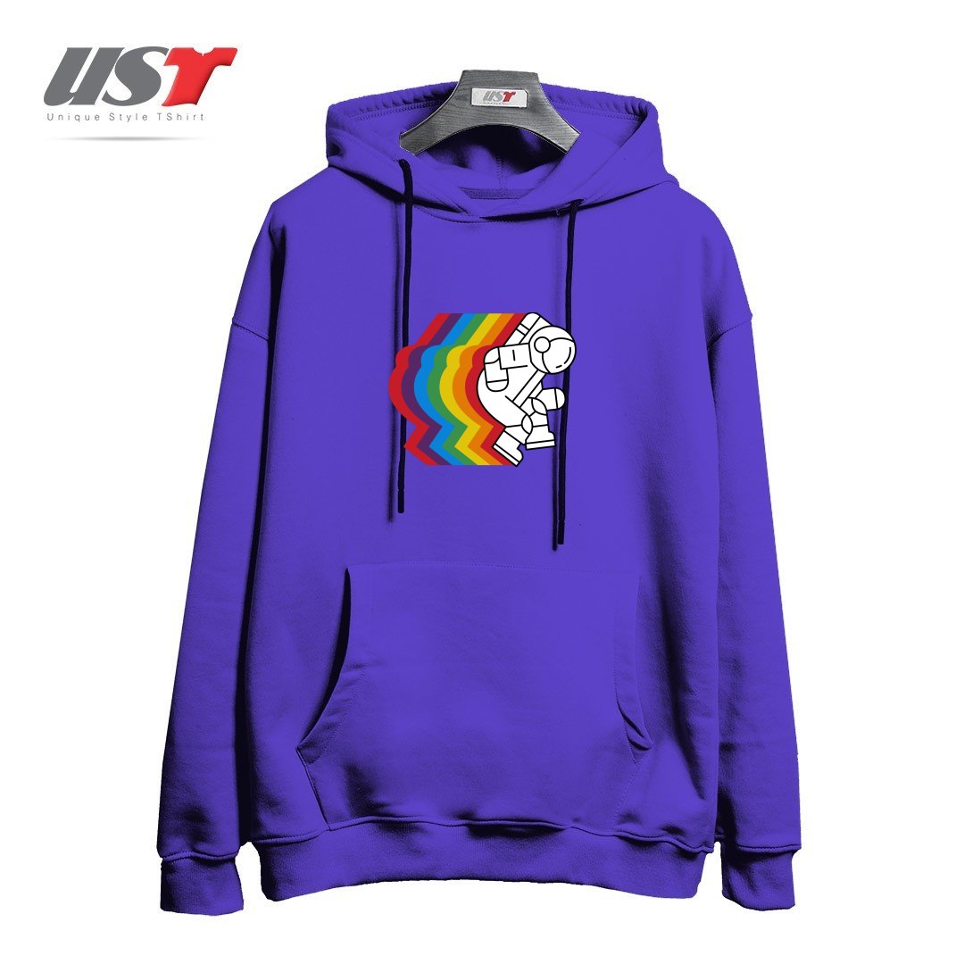 طرح SPACE DANCE هودی اورسایزرنگ بنفش