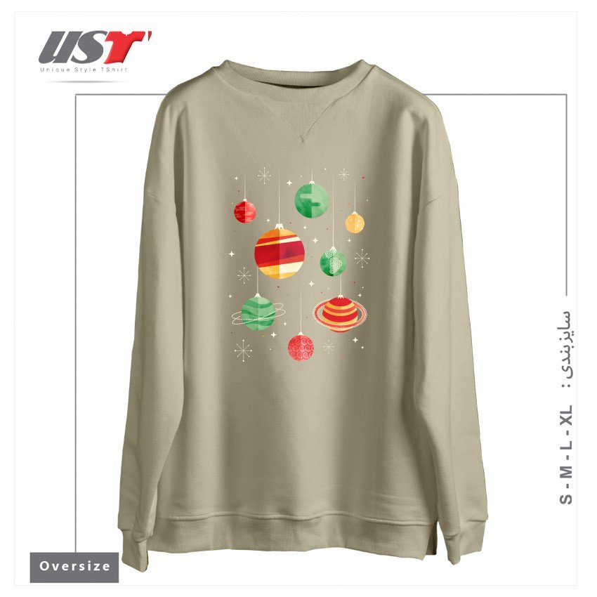 سوییشرت اورسایز طرح JOY TO THE UNIVERSE