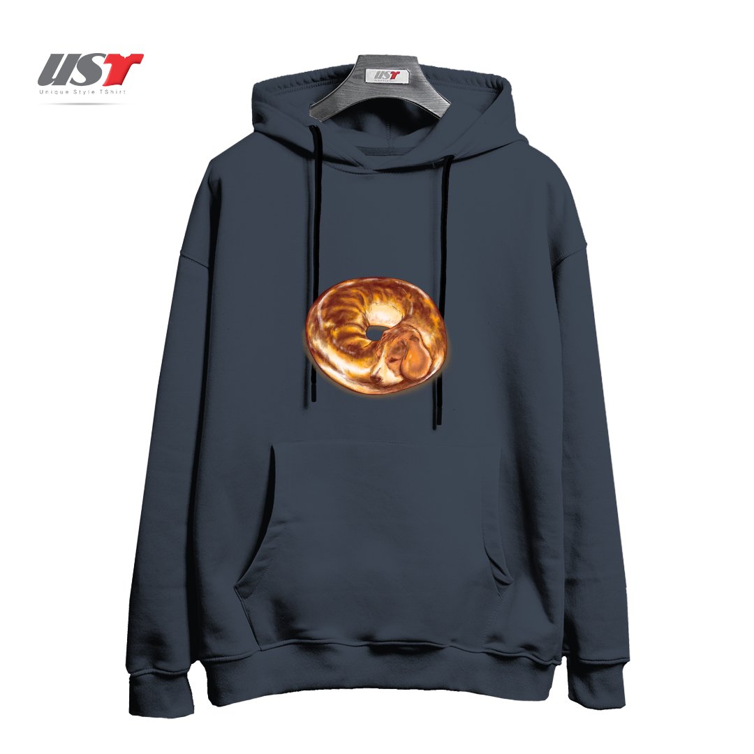 طرح BEAGEL هودی اورسایزرنگ دودی