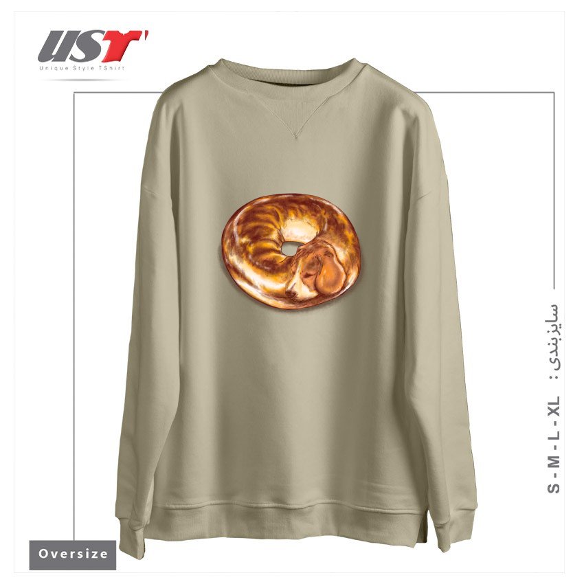 سوییشرت اورسایز طرح BEAGEL