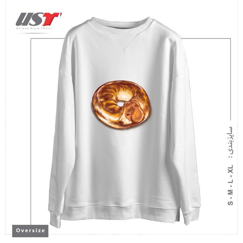 سوییشرت اورسایز طرح BEAGEL