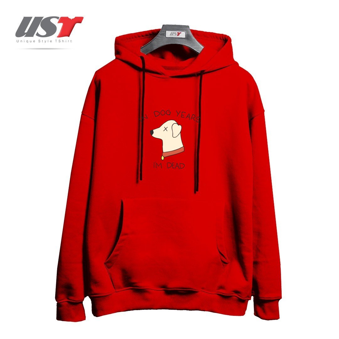 هودی اورسایز طرح DOG YEARS