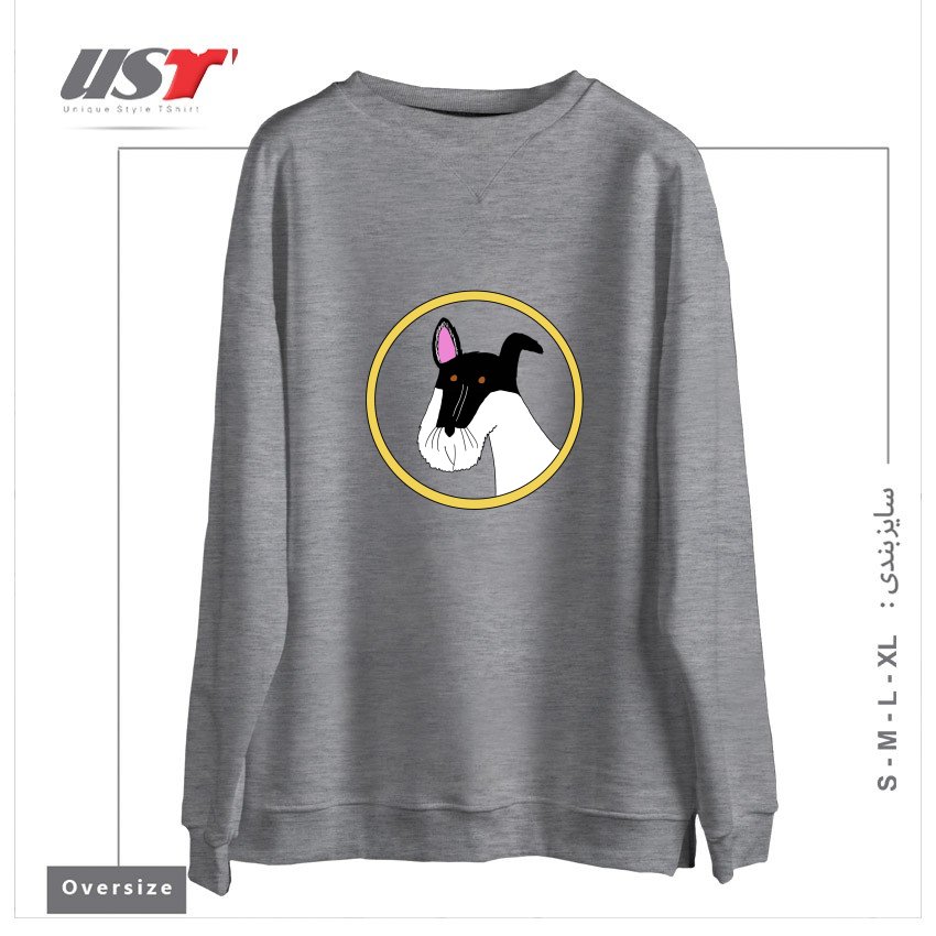 سوییشرت اورسایز طرح FREDDIE