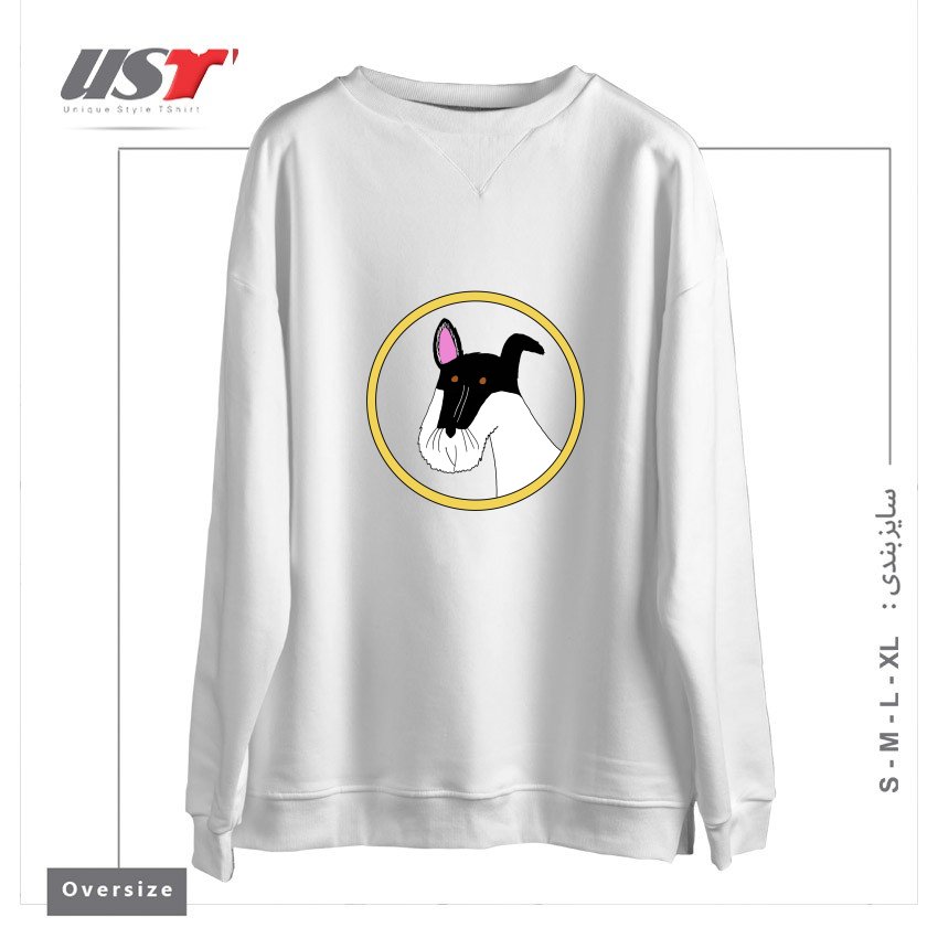 سوییشرت اورسایز طرح FREDDIE