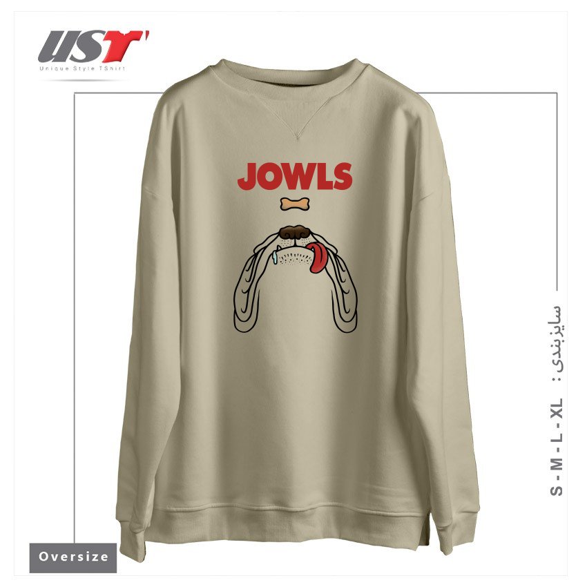 سوییشرت اورسایز طرح JOWLS
