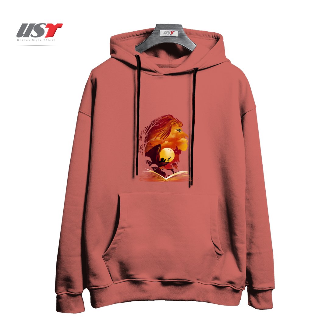 طرح BOOK OF PRIDE ROCK هودی اورسایزرنگ آجری