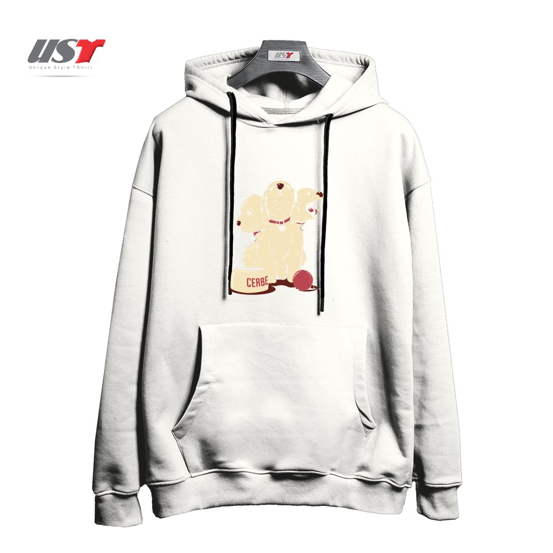 طرح SATAN'S LITTLE HELPER هودی اورسایزرنگ سفید