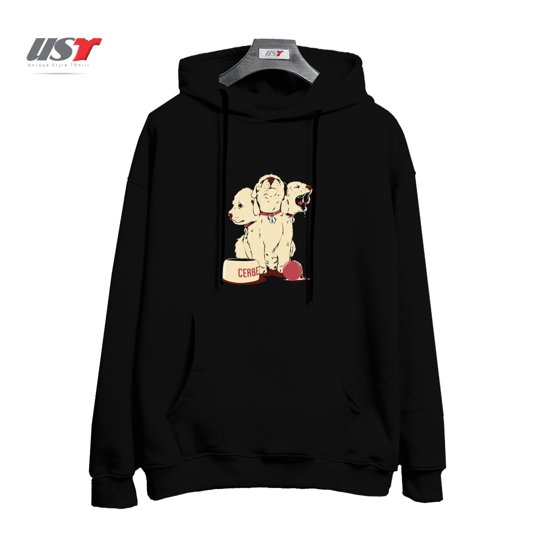 طرح SATAN'S LITTLE HELPER هودی اورسایزرنگ مشکی