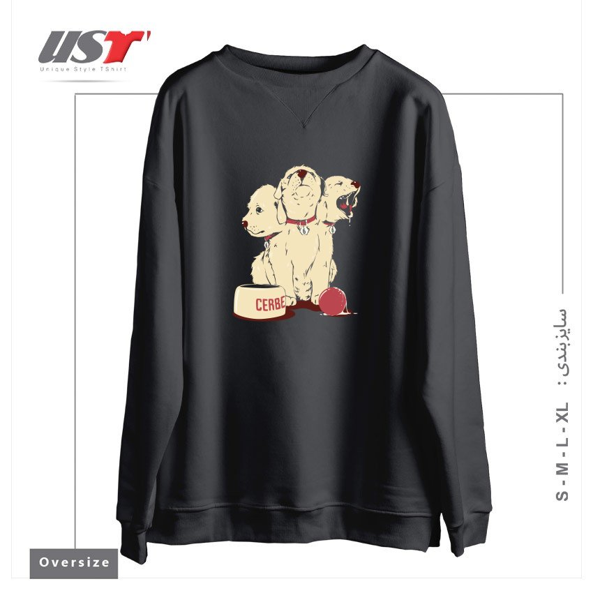 سوییشرت اورسایز طرح SATAN'S LITTLE HELPER