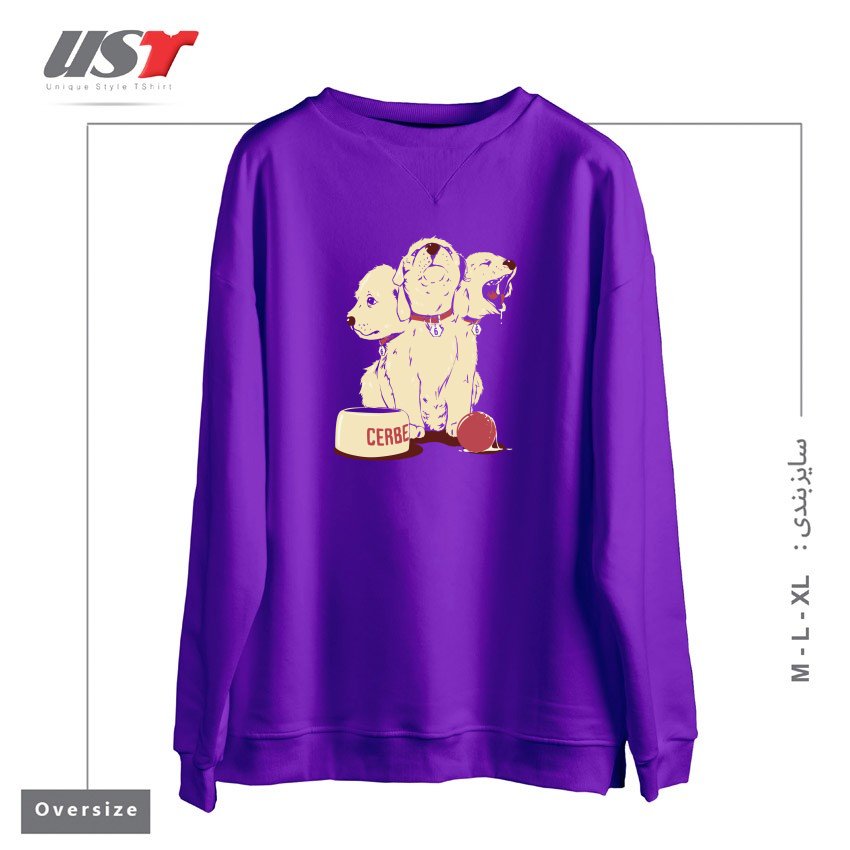 سوییشرت اورسایز طرح SATAN'S LITTLE HELPER