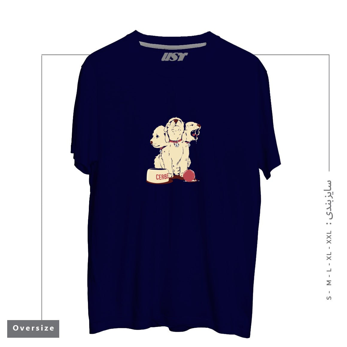 تیشرت اورسایز طرح SATAN'S LITTLE HELPER