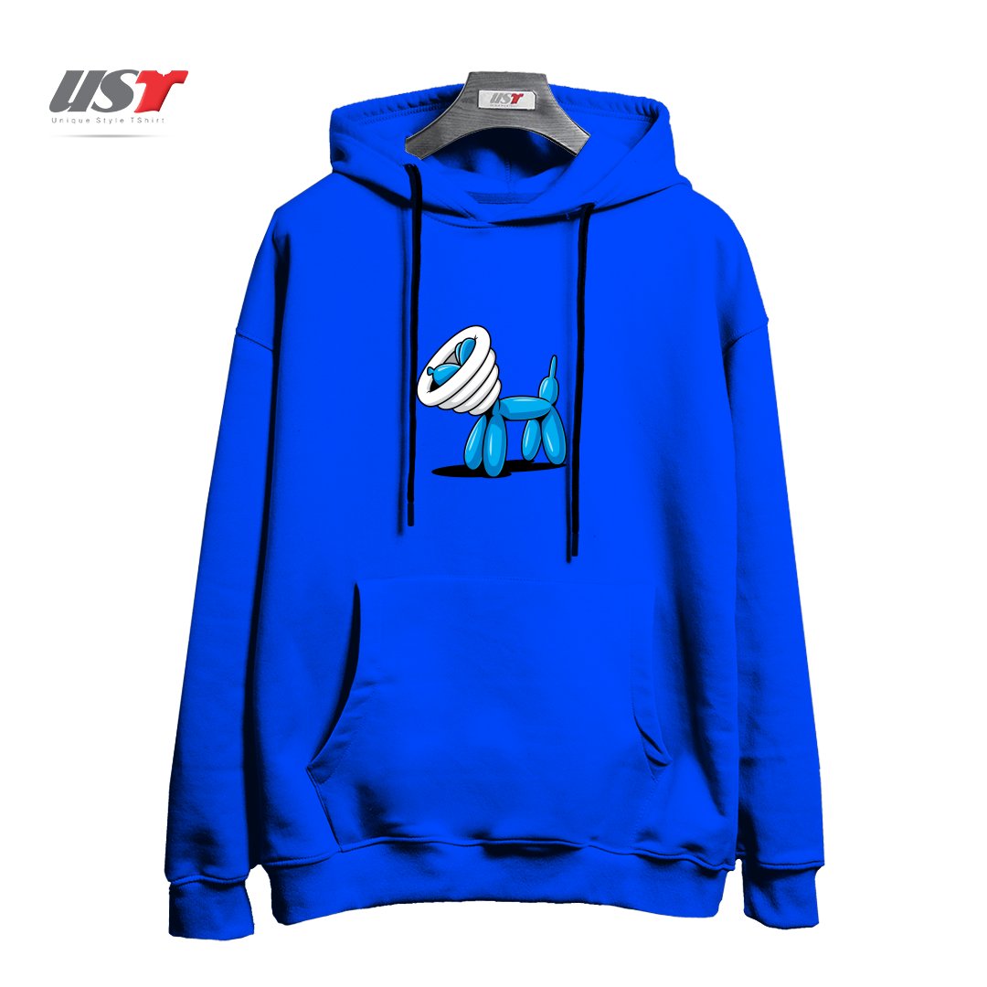 طرح SCRATCHY هودی اورسایزرنگ آبی شالی