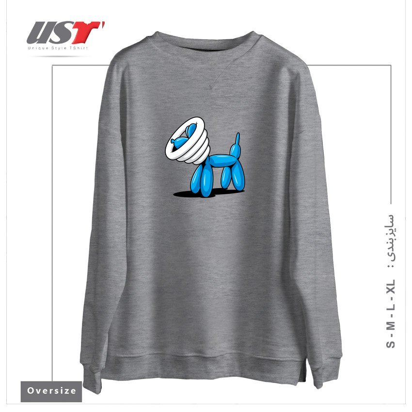 سوییشرت اورسایز طرح SCRATCHY
