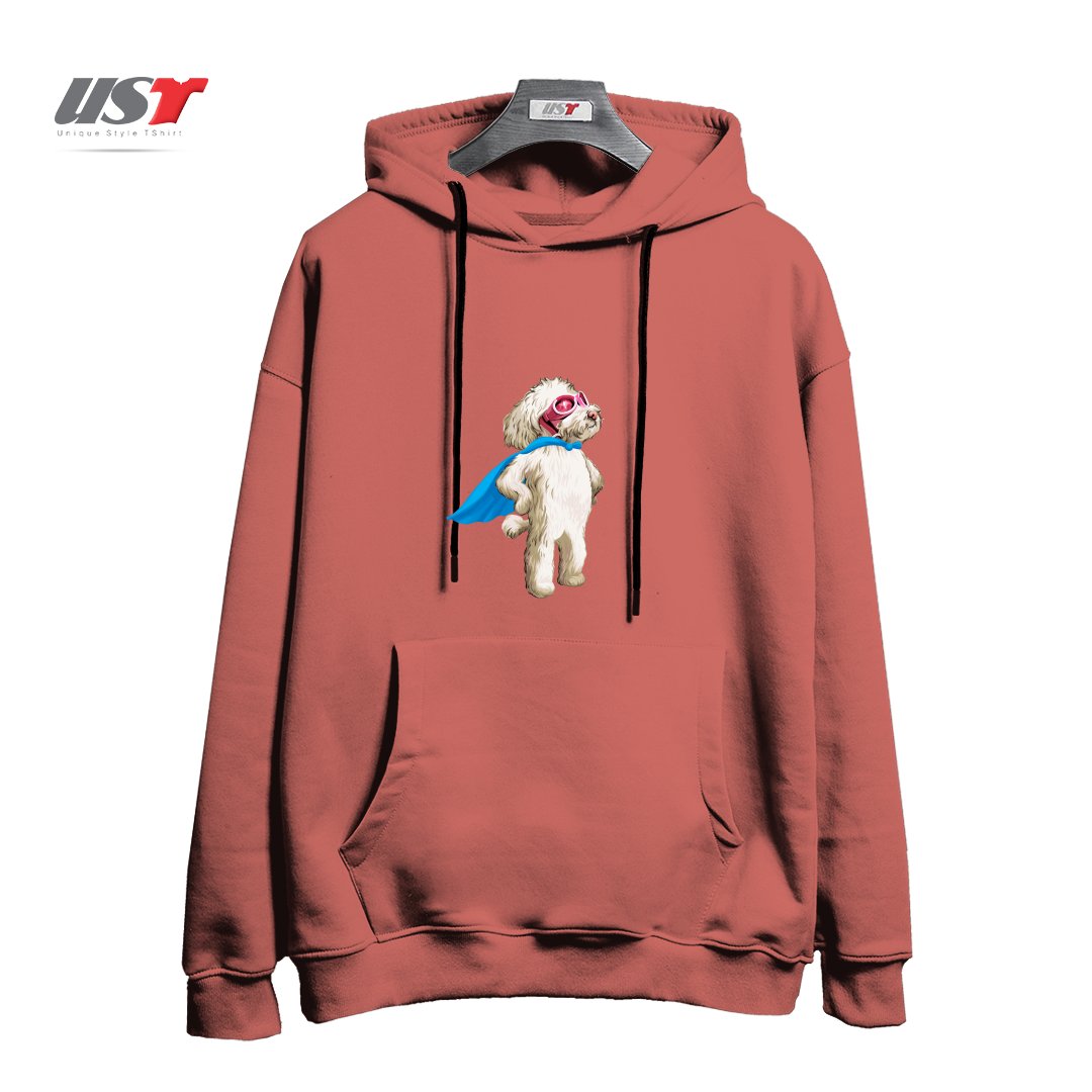 طرح SUPER هودی اورسایزرنگ آجری