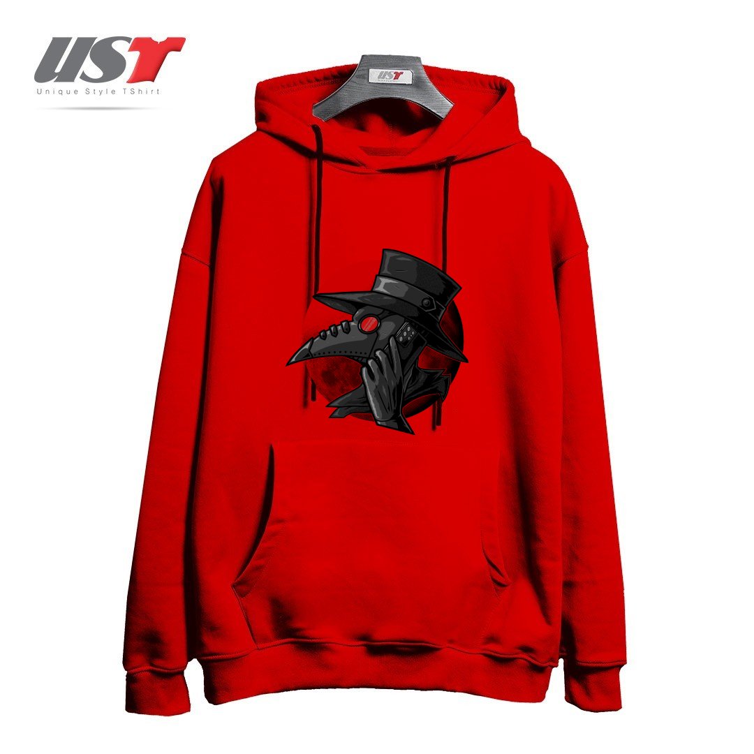 طرح CALL YOUR DOCTOR هودی اورسایزرنگ قرمز