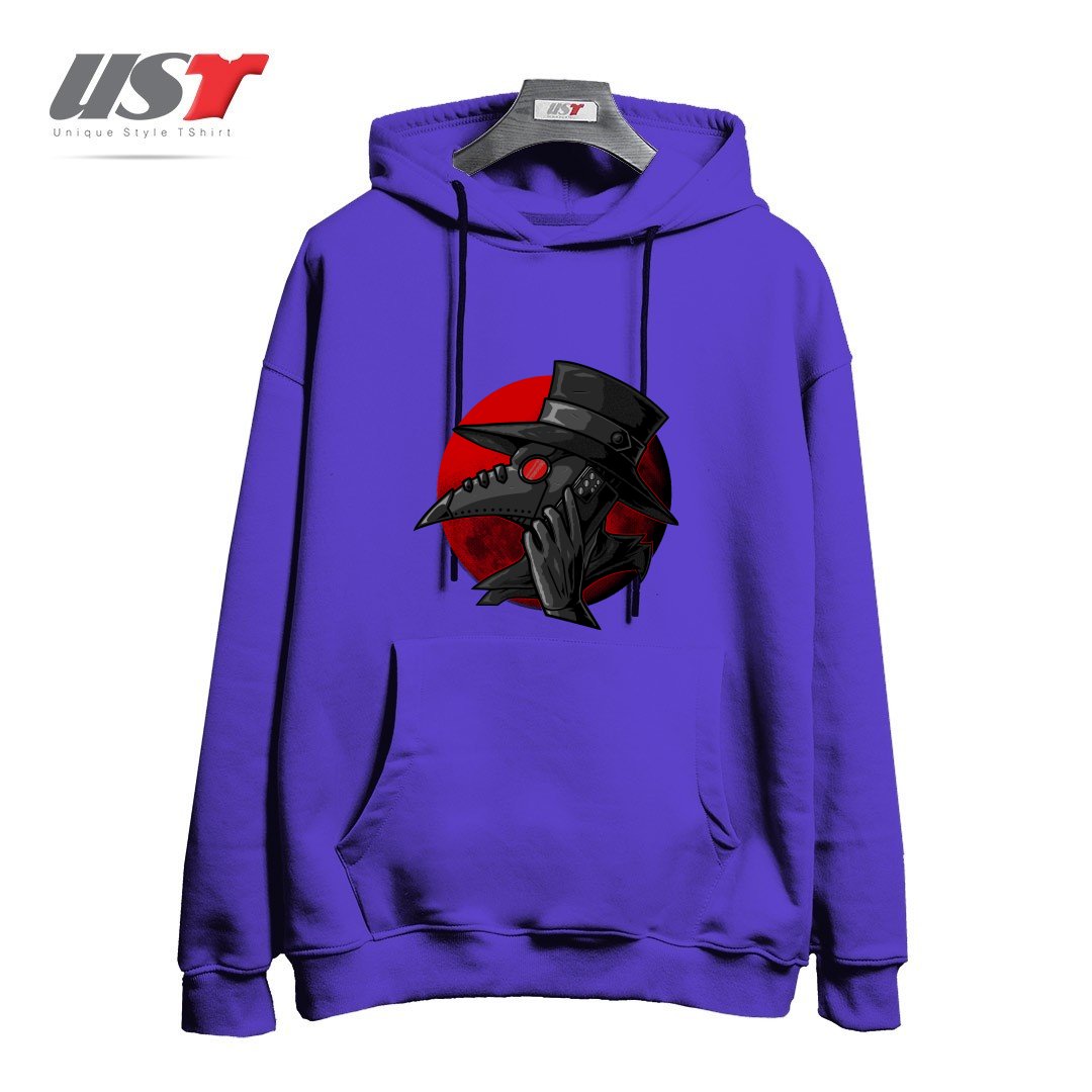 طرح CALL YOUR DOCTOR هودی اورسایزرنگ بنفش