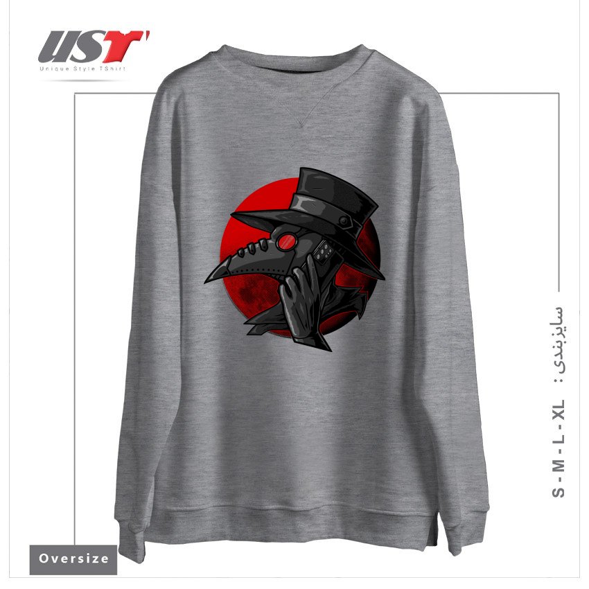 سوییشرت اورسایز طرح CALL YOUR DOCTOR