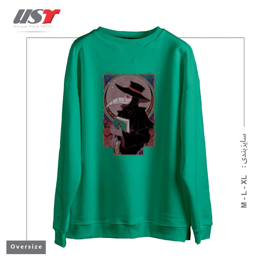 سوییشرت اورسایز طرح DARK DOCTOR