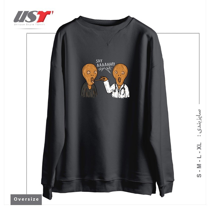 سوییشرت اورسایز طرح DOCTOR MUNCH!
