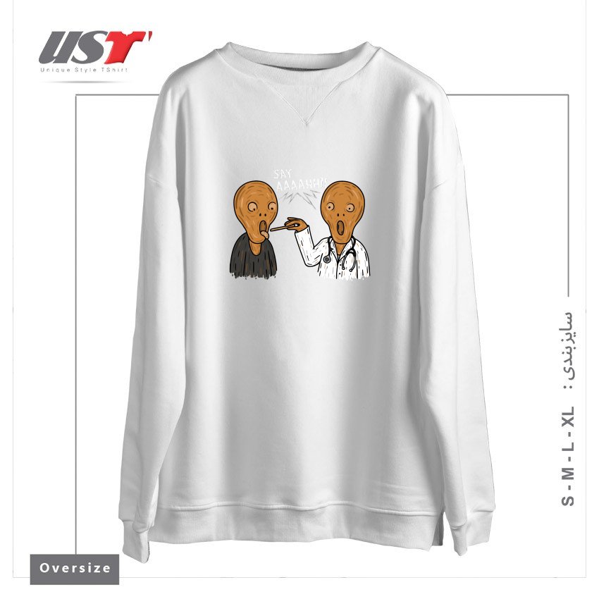 سوییشرت اورسایز طرح DOCTOR MUNCH!