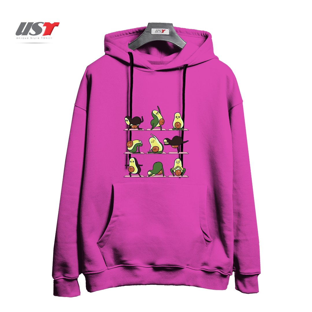 هودی اورسایز طرح PREGNANCY AVOCADO YOGA