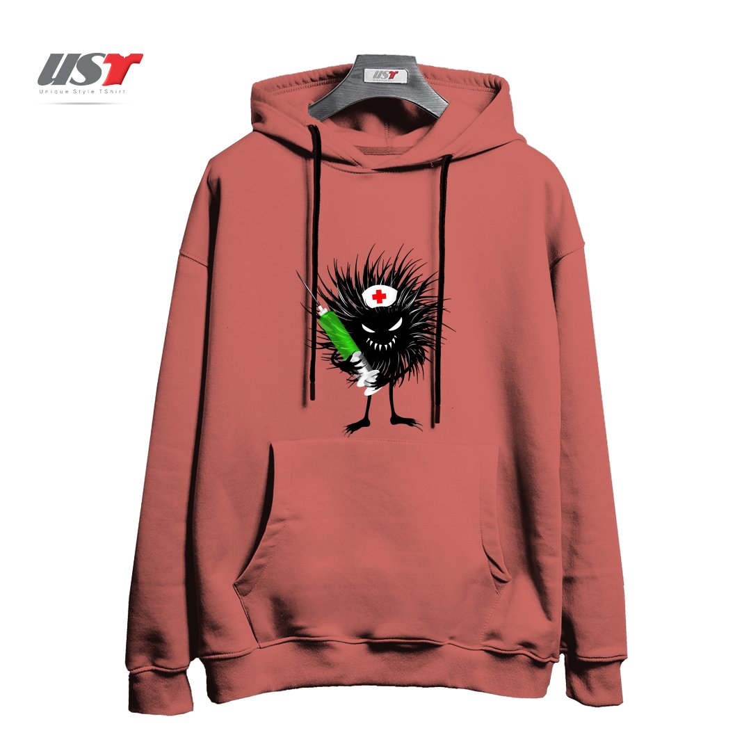 طرح FUNNY EVIL BUG NURSE WITH SYRINGE