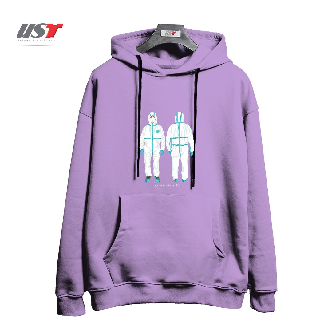 هودی اورسایز طرح MY TURN TO WEAR THIS