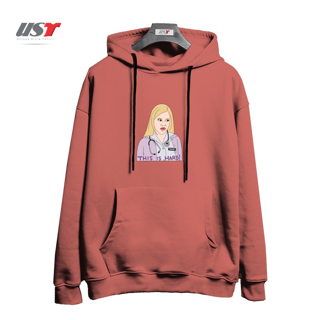 هودی اورسایز طرح NURSE TRAINEE PITTMAN