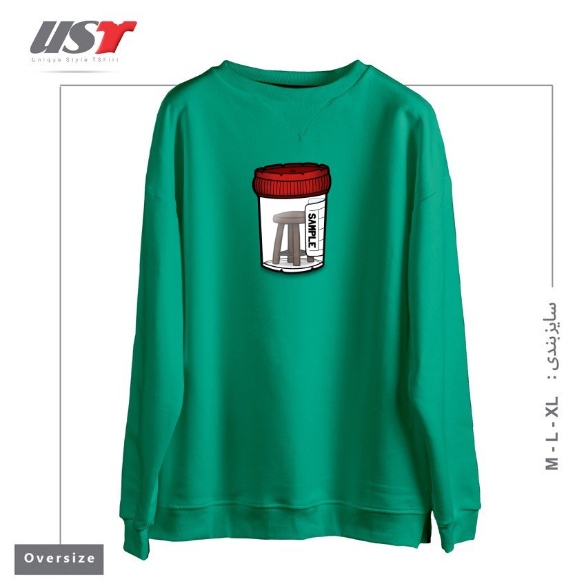 سوییشرت اورسایز طرح STOOL SAMPLE