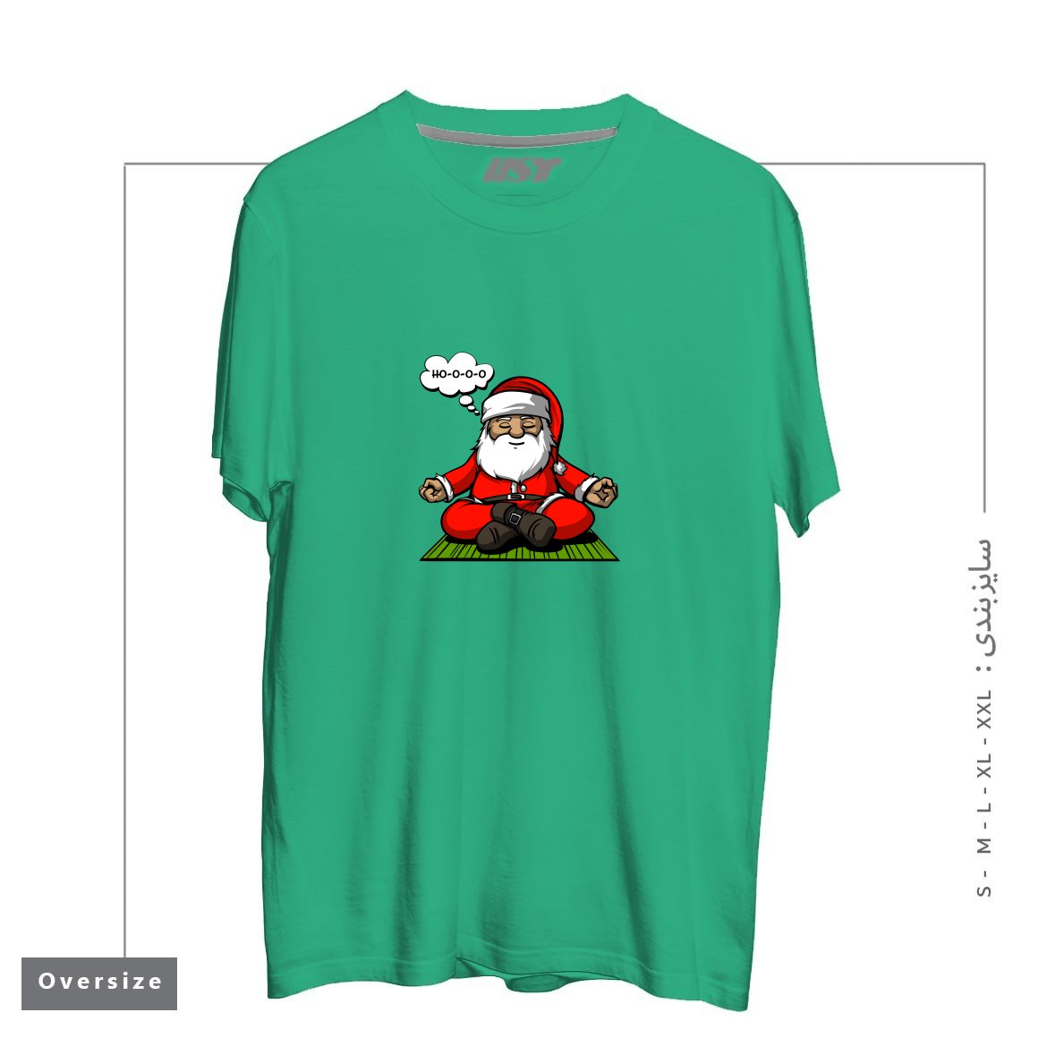 تیشرت اورسایز طرح SANTA MEDITATION